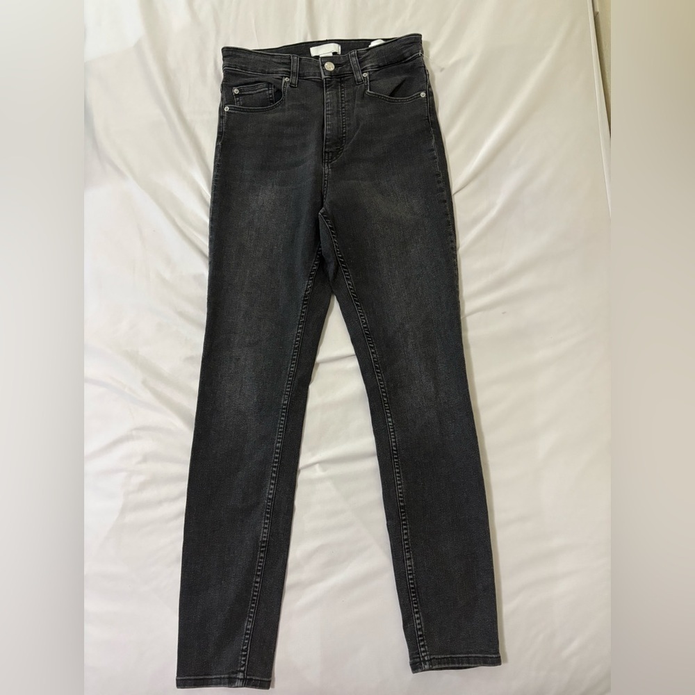 H&M Black (washed out color) Skinny Jeans — High Rise Stretch